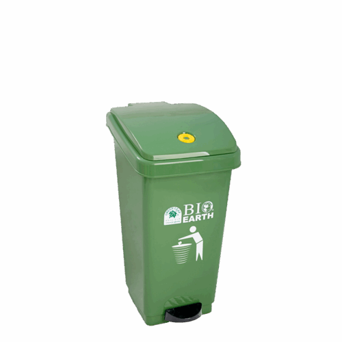 TEMPAT SAMPAH PLASTIK INJAK 50 LITER GREEN LEAF 2160