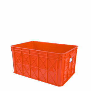 KERANJANG PLASTIK INDUSTRI 68,5 LITER GREEN LEAF TIPE 2227 P | UKURAN 631 x 414 x 307 mm | WARNA BIRU, MERAH, KUNING, HIJAU Keranjang Plastik Industri / Plain Industrial Container 68.5 ℓ / Wadah Industri Polos (Rapat)