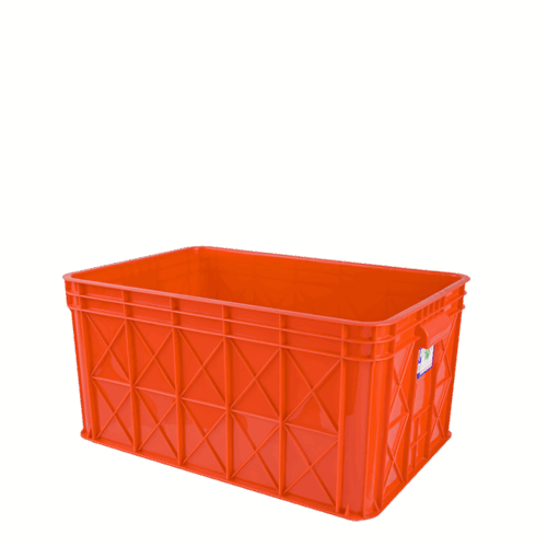 KERANJANG PLASTIK INDUSTRI 68,5 LITER GREEN LEAF TIPE 2227 P | UKURAN 631 x 414 x 307 mm | WARNA BIRU, MERAH, KUNING, HIJAU Keranjang Plastik Industri / Plain Industrial Container 68.5 ℓ / Wadah Industri Polos (Rapat)