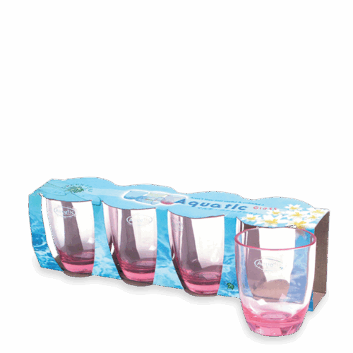 GELAS PLASTIK AQUATIC SET 4 4506 S