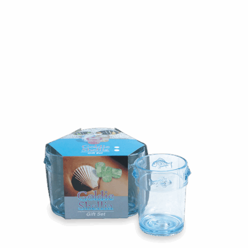 4532S-_GOLDIE_730 GELAS PLASTIK IKAN GOLDIE SET 3 4532 S