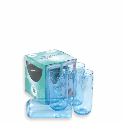 GELAS PLASTIK SAPPHIRE SET 4 4535 S