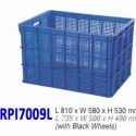 BOX CONTAINER PLASTIK BESAR / JUMBO RABBIT TIPE 7009 | KERANJANG INDUSTRI MUTIPURPOSE | UKURAN 810 L x 580 W x 530 H | JUAL KE SELURUH INDONESIA