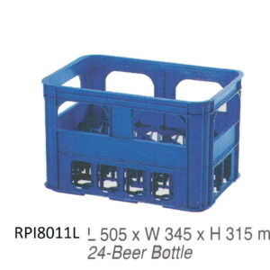 KERANJANG BOTOL RABBIT 8011 / KRAT / BOX PETI PLASTIK ISI 24 BOTOL: Solusi Heavy Duty untuk Penyimpanan Botol Skala Industri