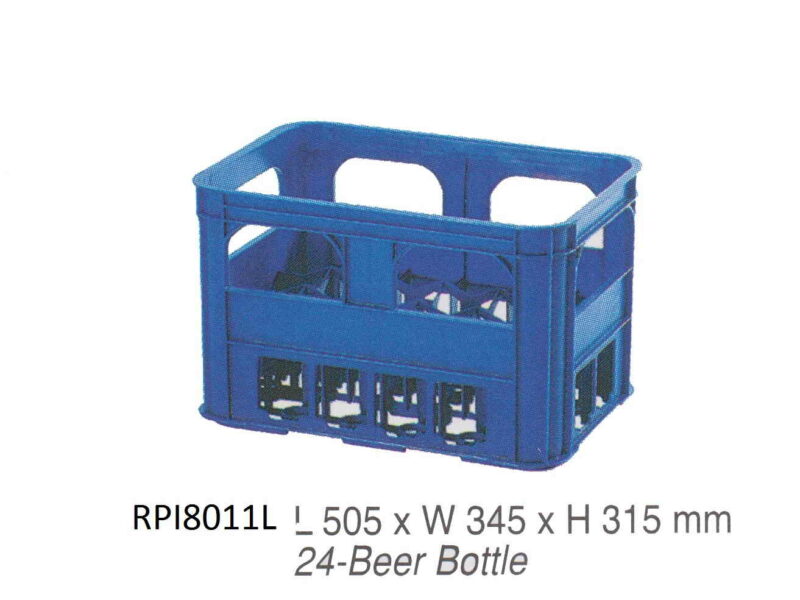 KERANJANG BOTOL RABBIT 8011 / KRAT / BOX PETI PLASTIK ISI 24 BOTOL: Solusi Heavy Duty untuk Penyimpanan Botol Skala Industri