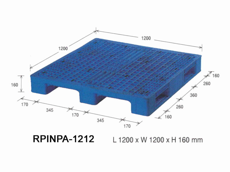 PALLET PLASTIK 120x120 RABBIT NPA-1212 UKURAN 120x120x160 CM, JUAL HARGA BERSAING | RAJA PLASTIK INDONESIA