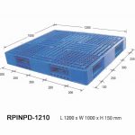 PALLET PLASTIK NPD-1210 RABBIT UK. 1200 L x 1000 W x 150 H | PALET STANDAR INDUSTRI