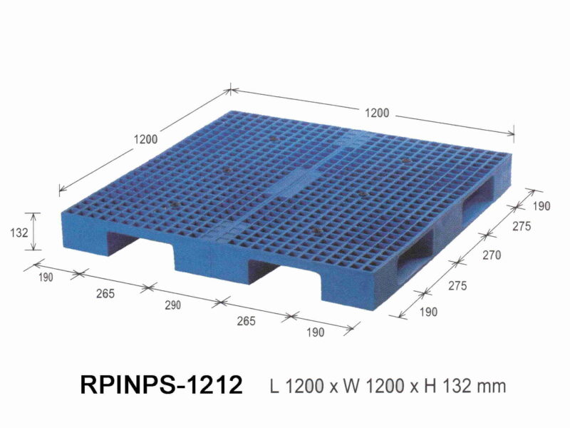 RPINPS1212 PALLET PLASTIK BARU RABBIT NPS-1212 UKURAN 120x120x13,2 CM | RAJA PLASTIK INDONESIA