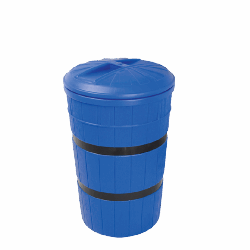 GENTONG AIR PLASTIK BESAR BIRU 200 LITER + TUTUP TIPE GL 0520 | UKURAN Ø 595 x 963 mm | JUAL HARGA GROSIR KE SELURUH INDONESIA