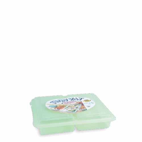 KOTAK MAKAN PLASTIK TWIN VAT 2X1600 ML 7055