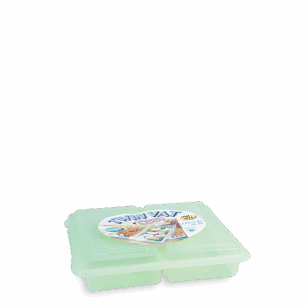 7055-_TWINVAT_730 KOTAK MAKAN PLASTIK TWIN VAT 2X1600 ML 7055