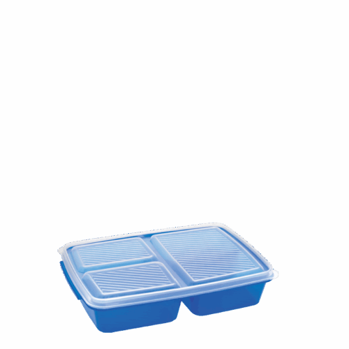 KOTAK MAKANAN AVARO 3 SEKAT 1800 ml 7563 | Jual Wadah Tempat Plastik