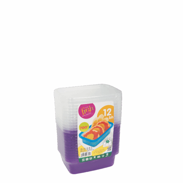 KOTAK MAKANAN FRESH 700 ml 7615-S12 | Jual Wadah Makanan Tempat Plastik