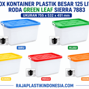 BOX KONTAINER PLASTIK BESAR 125 LITER RODA GREEN LEAF SIERRA 7883 BOX KONTAINER PLASTIK BESAR 125 LITER RODA GREEN LEAF SIERRA 7883 | RAJA PLASTIK INDONESIA