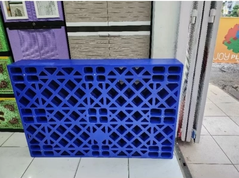 JUAL PALLET PLASTIK BARU GREEN LEAF 2601 UKURAN 120x80x14 CM