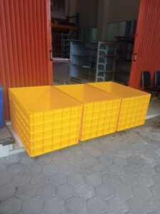 BOX CONTAINER PLASTIK UKURAN PALING BESAR RABBIT 7099 | KERANJANG INDUSTRI SERBAGUNA | UKURAN 110 x 75 x 64 cm | JUAL HARGA GROSIR KE SELURUH INDONESIA