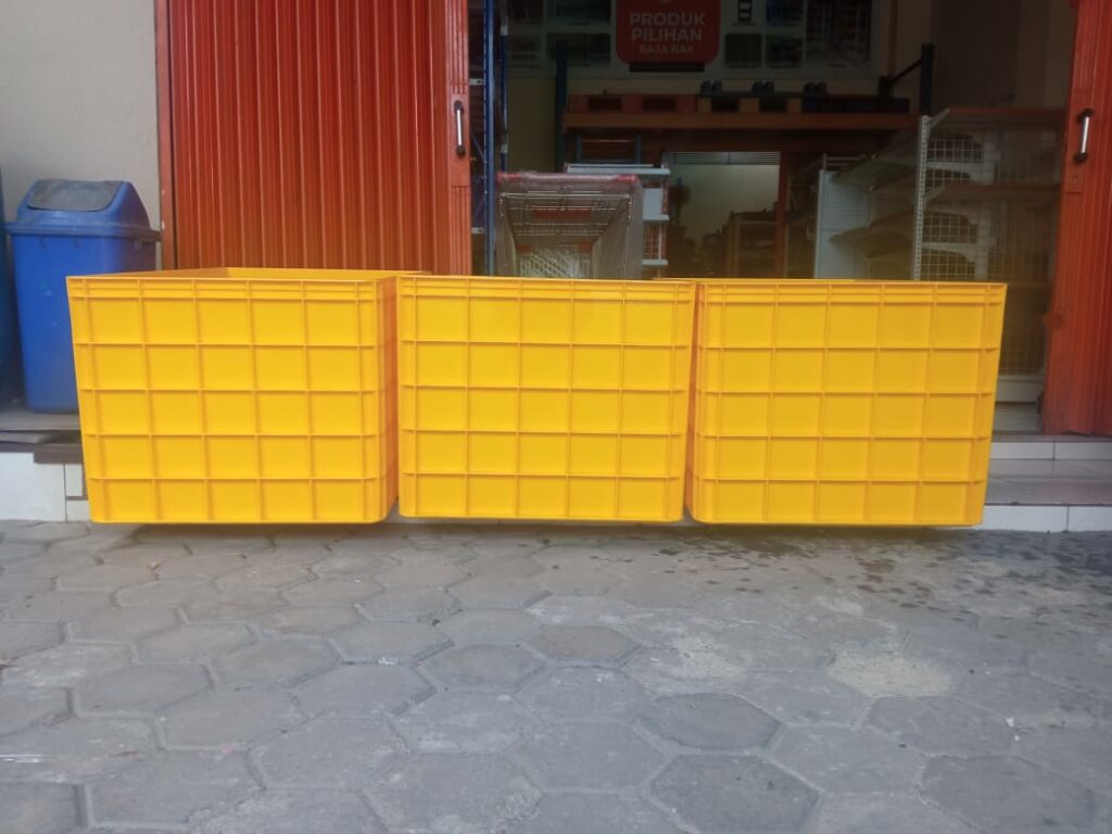 BOX CONTAINER PLASTIK UKURAN PALING BESAR RABBIT 7099 | KERANJANG INDUSTRI SERBAGUNA | UKURAN 110 x 75 x 64 cm | JUAL HARGA GROSIR KE SELURUH INDONESIA