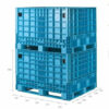 CONTAINER BOX PALLET PLASTIK LIPAT RABBIT TIPE 1188 UKURAN 120 L x 100 W x 78 H | JUAL KE SELURUH INDONESIA