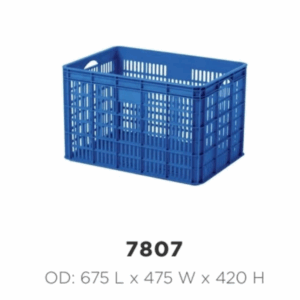 KERANJANG PLASTIK INDUSTRI UKURAN BESAR TIPE RABBIT 7807 | UKURAN 67,5 x 47,5 x 42 cm | JUAL HARGA GROSIR KE SELURUH INDONESIA