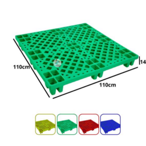 JUAL PALLET PLASTIK BARU GREEN LEAF 2604 UKURAN 110x110x14 CM: Solusi Pallet Plastik Heavy Duty untuk Kebutuhan Industri Modern