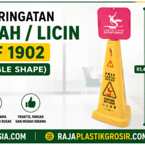 Jual PAPAN TANDA PERINGATAN LANTAI BASAH / LICIN GREEN LEAF 1902 SIGN CONE (TRIANGLE SHAPE) TINGGI 93,4 CM Berkualitas di Indonesia