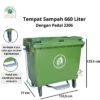 TEMPAT SAMPAH PLASTIK BESAR 660 Liter Tipe 2306 BIO DUSTBIN | JUAL KE SELURUH INDONESIA