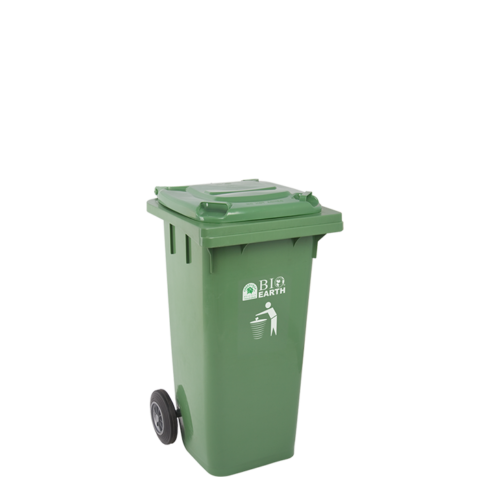 TONG SAMPAH BESAR PLASTIK 120 LITER GREEN LEAF BIO DUSTBIN TIPE 2012 – Solusi Tempat Sampah Outdoor Berkualitas untuk Industri, Perkantoran, dan Fasilitas Umum