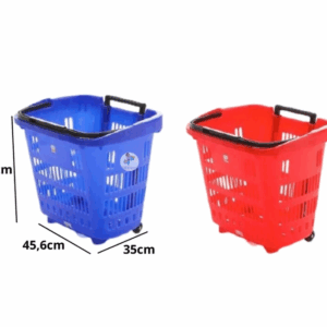 KERANJANG BELANJA PLASTIK TARIK BERODA GL TIPE PULLEY 3807 JUAL HARGA GROSIR KIRIM KE SELURUH INDONESIA RAJA PLASTIK INDONESIA