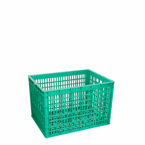 CONTAINER BOX PLASTIK INDUSTRI DENGAN RODA ATARI 9911 LR | HOLES INDUSTRIAL CONTAINER WITH WHEELS | UKURAN 830 x 610 x 555 MM