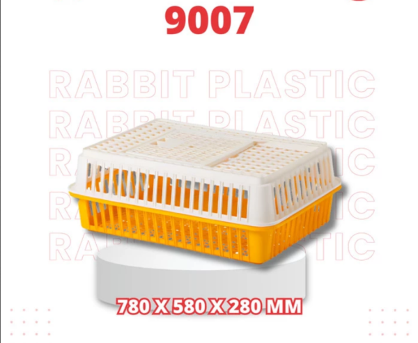 KERANJANG AYAM PLASTIK KECIL RABBIT 9007 | BOX AYAM POTONG | JUAL HARGA GROSIR KE SELURUH INDONESIA