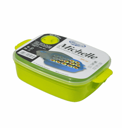 MICHELLE MICROWAVE COOK WARE SEGI 800 ML 8027