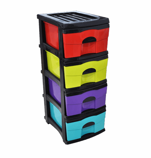 RAK PLASTIK SUSUN 4 QUARTRONA 9545 H L4