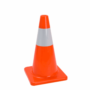 KERUCUT LALU LINTAS / SIGN TRAFFIC CONE / ROAD SAFETY CONE / CONSTRUCTION CONE / TRAFFIC PYLON MERK GREEN LEAF TIPE 1909