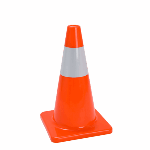KERUCUT LALU LINTAS / SIGN TRAFFIC CONE / ROAD SAFETY CONE / CONSTRUCTION CONE / TRAFFIC PYLON MERK GREEN LEAF TIPE 1909