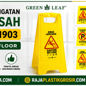 Jual PAPAN TANDA PERINGATAN LANTAI BASAH GREEN LEAF 1903 SIGN BOARD WET FLOOR Berkualitas di RAJA PLASTIK INDONESIA