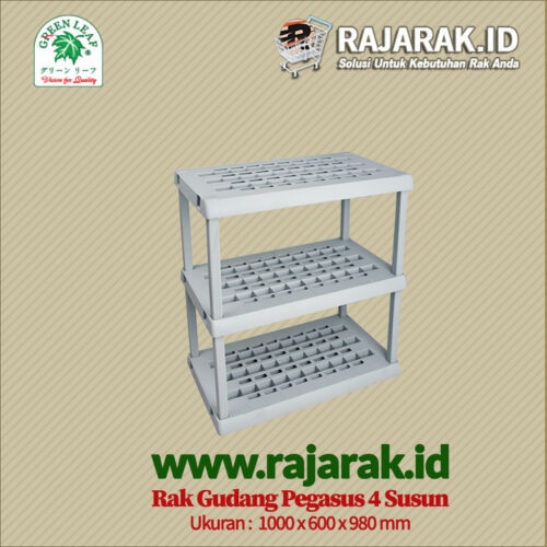 RAK PLASTIK PEGASUS 3 SUSUN 1374-SS3 | Jual Rak Gudang Plastik Serbaguna