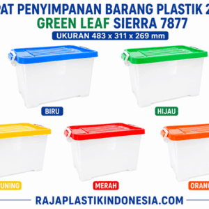 TEMPAT PENYIMPANAN BARANG PLASTIK 25 LITER GREEN LEAF SIERRA 7877