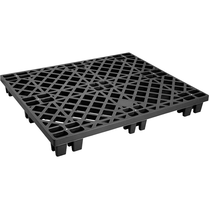 PALLET PLASTIK HITAM SINGLE ATARI TIPE 9704 UKURAN 120x100x14 CM