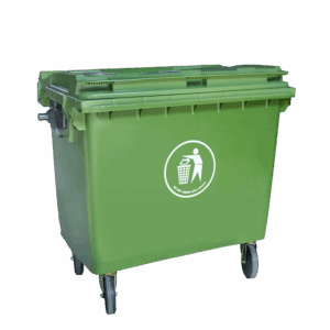TEMPAT SAMPAH BESAR BAHAN PLASTIK VOLUME 660 LITER