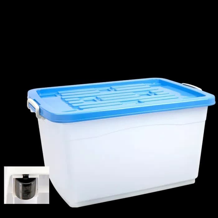 CONTAINER BOX UKURAN 100 LITER + RODA | GREEN LEAF TIPE SIERRA 7882