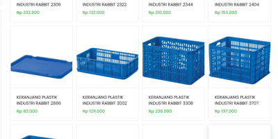 Macam Ukuran Box Container Plastik Keranjang Industri, Kecil s/d Besar