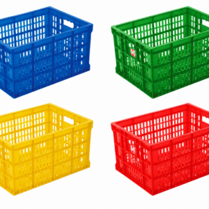 BOX CONTAINER INDUSTRI HANATA TIPE HNT 2201 KONTAINER BERLUBANG UKURAN 500 x 365 x 270 MM | RAJA PLASTIK INDONESIA