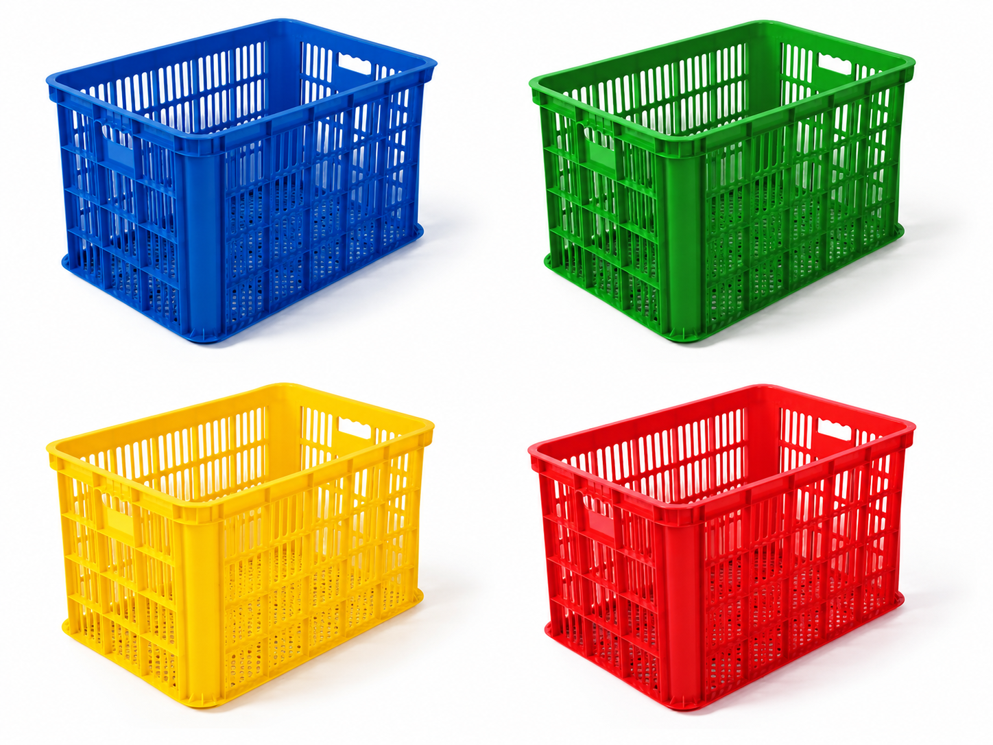 BOX CONTAINER INDUSTRI PLASTIK BESAR HANATA HNT 2004 KONTAINER BERLUBANG UK.620 x 430 x 380 MM: Solusi Penyimpanan Industri Modern yang Kokoh dan Multifungsi