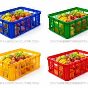 BOX CONTAINER INDUSTRI KECIL PLASTIK BERLUBANG HANATA HNT 2001 UKURAN 620 x 430 x 215 MM: Solusi Penyimpanan Praktis dan Efisien untuk Kebutuhan Industri