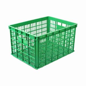 CONTAINER BOX INDUSTRI BESAR BERLUBANG RODA HANATA 3001 VOLUME 200 LITER UKURAN 80 x 60 x 45 CM | RAJA PLASTIK INDONESIA
