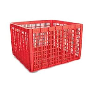 CONTAINER BOX INDUSTRI BESAR BERLUBANG RODA HANATA 3001 VOLUME 200 LITER UKURAN 80 x 60 x 45 CM | RAJA PLASTIK INDONESIA