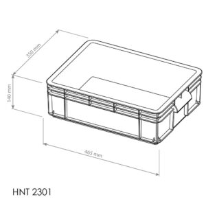 BOX CONTAINER INDUSTRI | HNT 2301 | 620 x 430 x 180