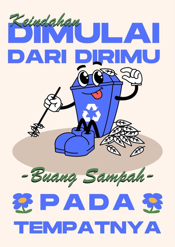 POSTER BUANGLAH SAMPAH PADA TEMPATNYA