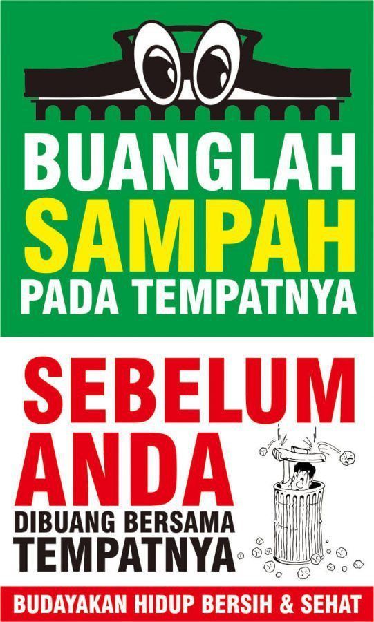 POSTER BUANGLAH SAMPAH PADA TEMPATNYA