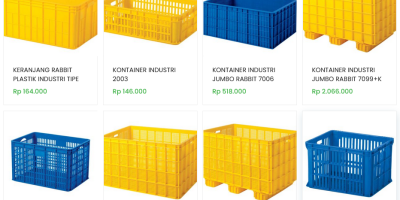 JUAL CONTAINER BOX PLASTIK INDUSTRI RABBIT | DISTRIBUTOR RESMI PABRIK RABBIT